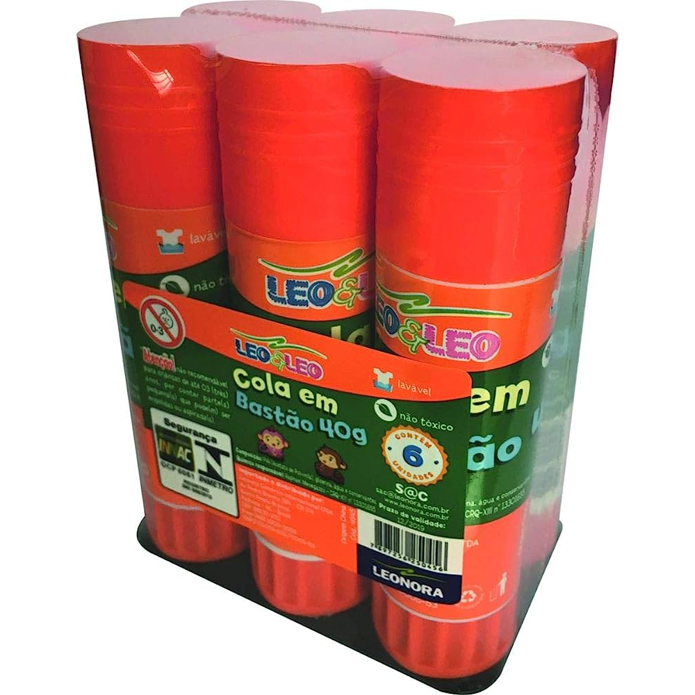 Cola Bastão 40g Leo Leo-Kit 6 Unidades em Oferta na Shopee