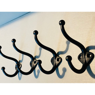 1 Gancho Duplo Preto Grande 9,5 cm Decorada Ferro. em Oferta na Shopee