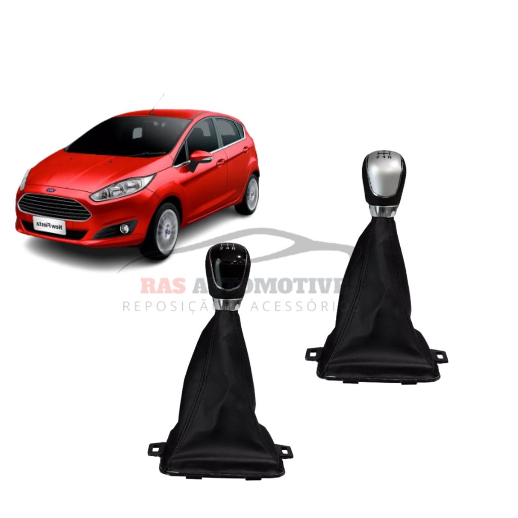 Kit Coifa Manopla Bola New Fiesta 2013 2014 2015 2016 2017 2018 2019 - 5 Marchas Top de Linha em Oferta na Shopee