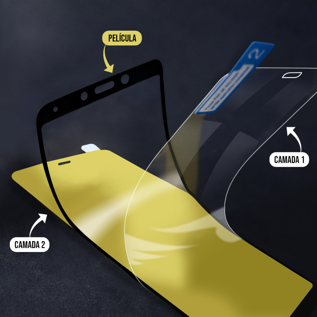 Película Compativel para LG K10 Dual K430DS tela 5.3 ( Película de Gel cobre 100% a tela / Película De gel 5d Borda Preta ou Borda Branca )