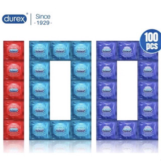 KIT 100 preservativo camisinha Durex Lubrificadas