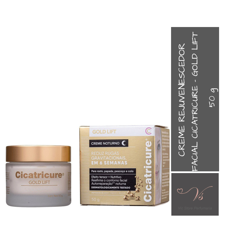 Creme Rejuvenescedor Facial Cicatricure - Gold Lift Noturno - 50g