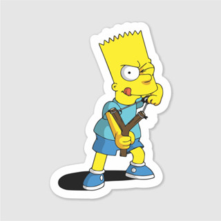 Adesivo - Carro / Moto / Notebook / Skate - Bart Simpson 5 - 20cm