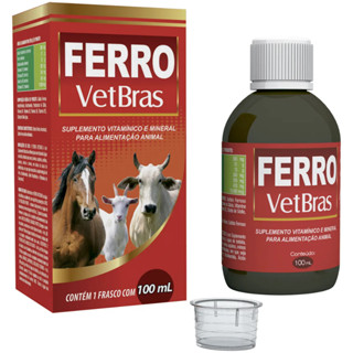 Ferro Oral 100ml Vetbras Suplemento Vitamínico e Mineral
