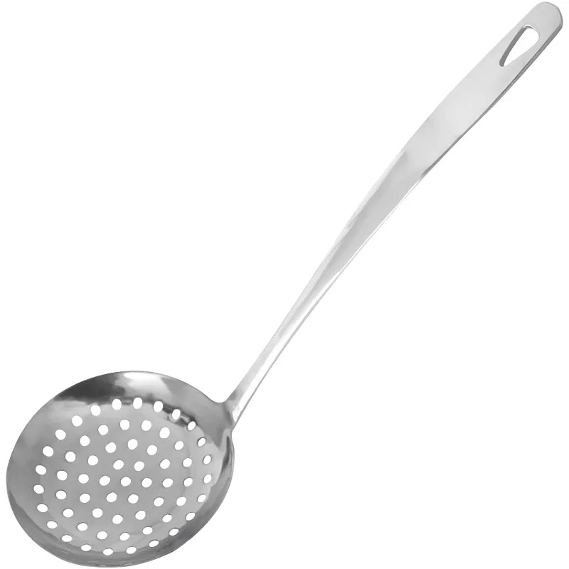 Escumadeira p/ Fritura em Aço Inoxidável Maciço 32 cm