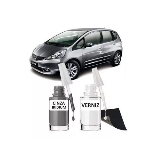 Tinta Tira Risco Automotivo Honda Fit Cinza Iridium
