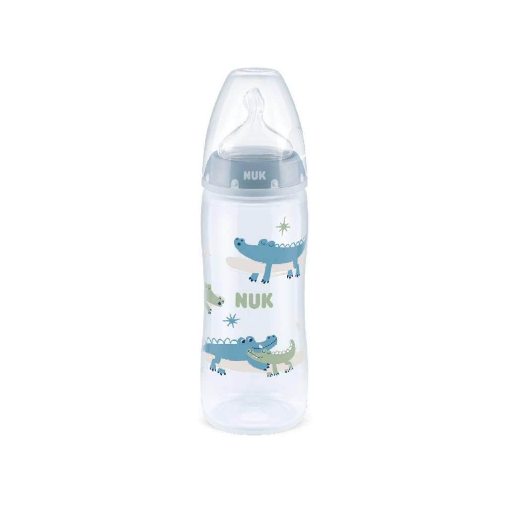 Mamadeira First Choice Controle Temperatura 360ml Azul - Nuk em Oferta na Shopee