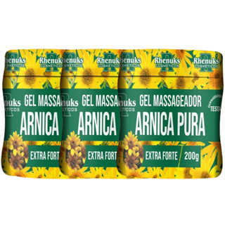 Kit 3 Gel Massageador Arnica Pura 200g - Extra Forte