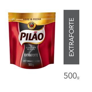 Café Pilão Torrado e Moído Extra Forte Abre e Fecha 500g