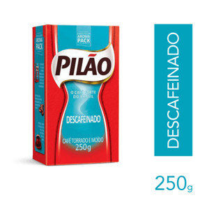Café Pilão Torrado e Moído Descafeinado Vácuo 250g