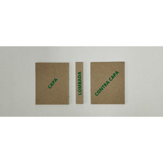 kit de Papelão 1,9mm 100 pçs. no tamanho (4,5 x 5,5cm) + 50 lombadas no tamanho (5,5 x 1,0cm)