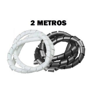 Organizador de Fios Espiral 1M x 12.4 mm 1/2 Polegada 2 METROS