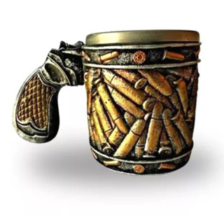 Caneca Revólver Bala Atirador Elite - Resina - Inox Bar em Oferta na Shopee