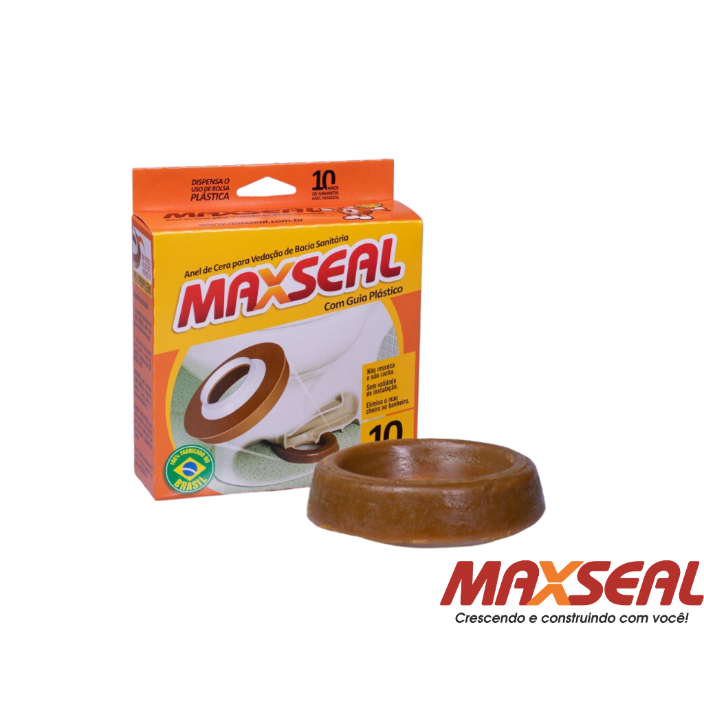 Anel De Cera Vedaçao Vaso Sanitario Com Guia Maxseal em Oferta na Shopee