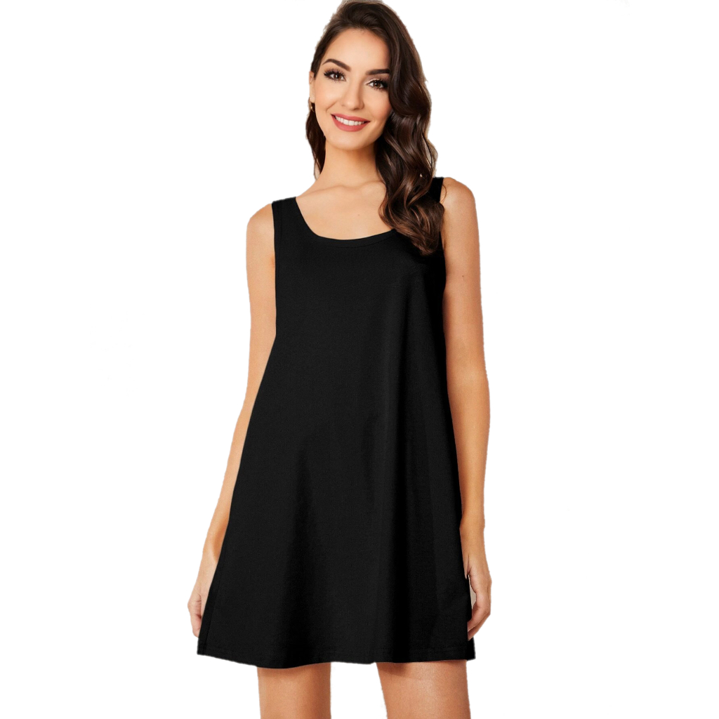 Vestido Feminino Regata Básiquinho Casual Curto Tribo Livre em Oferta na Shopee