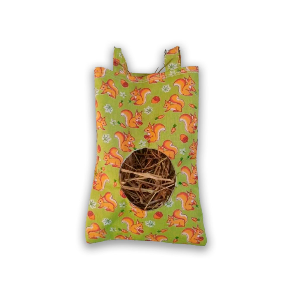 Saco porta feno para Coelhos e Porquinho da Índia em Oferta na Shopee