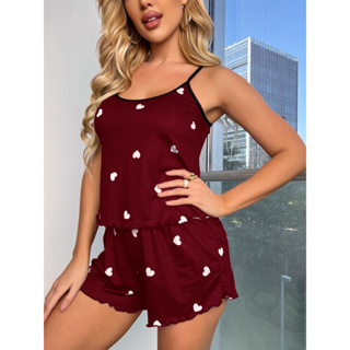 1 Conjunto Baby Short Doll Estampado Confortável Pijama Feminino em Oferta na Shopee