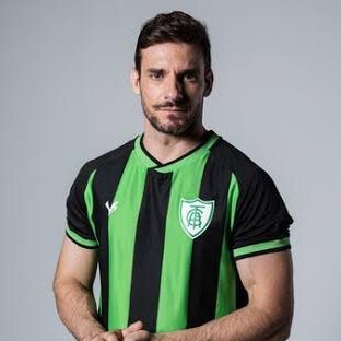 Camiseta de Time do América Mineiro Preto e Verde / 100% Poliester / Escudo Bordado