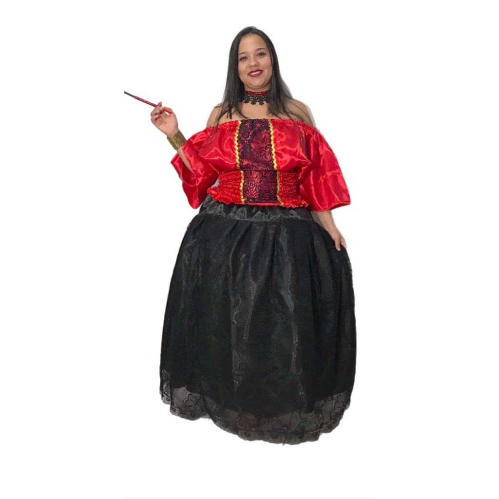 Conjunto Baiana de Renda Bata E Saia Umbanda Candomblé