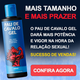 3 unidades Pau de Cavalo Gel Original 40ml Promoção 3 Frascos