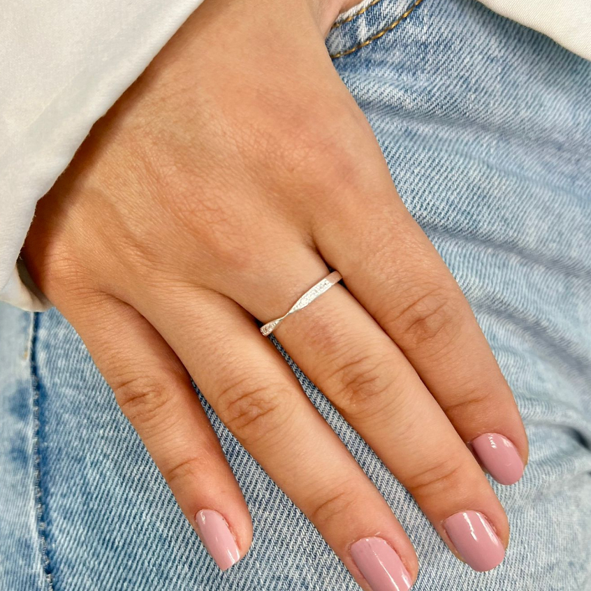 Anel Aparador de Solitário Prata 925 Legitima