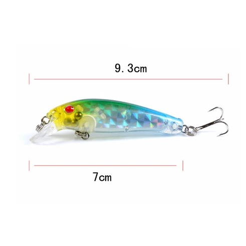 ISCA ARTIFICIAL MEIA ÁGUA 7CM 6.5G PARA TUCUNARÉ / TRAÍRA / DOURADO / CACHORRA / PIRARUCU -1 UNIDADE — imagem 2 de 2
