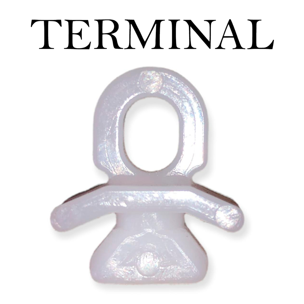 Kit 10 Terminal / Trava Para Cortinas Trilho Suíço Max em Oferta na Shopee