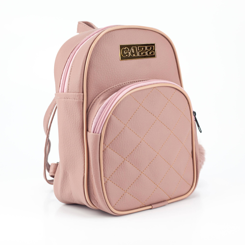 Mini Bolsa Mochila Feminina Pequena Estilosa Para Dia Dia Passeio em Oferta na Shopee