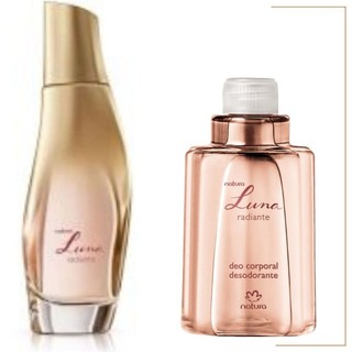 COMBO DESODORANTE COLÔNIA LUNA RADIANTE 75 ML + REFIL DEO CORPORAL LUNA RADIANTE 100 ML