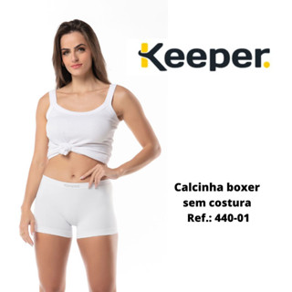 Calcinha boxer boyshort sem costura Keeper 440-01