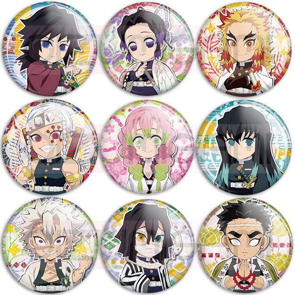 Bottons - Buttons - Botons - Demon Slayer - Pilares (Hashira) - Tam: 4,5cm em Oferta na Shopee