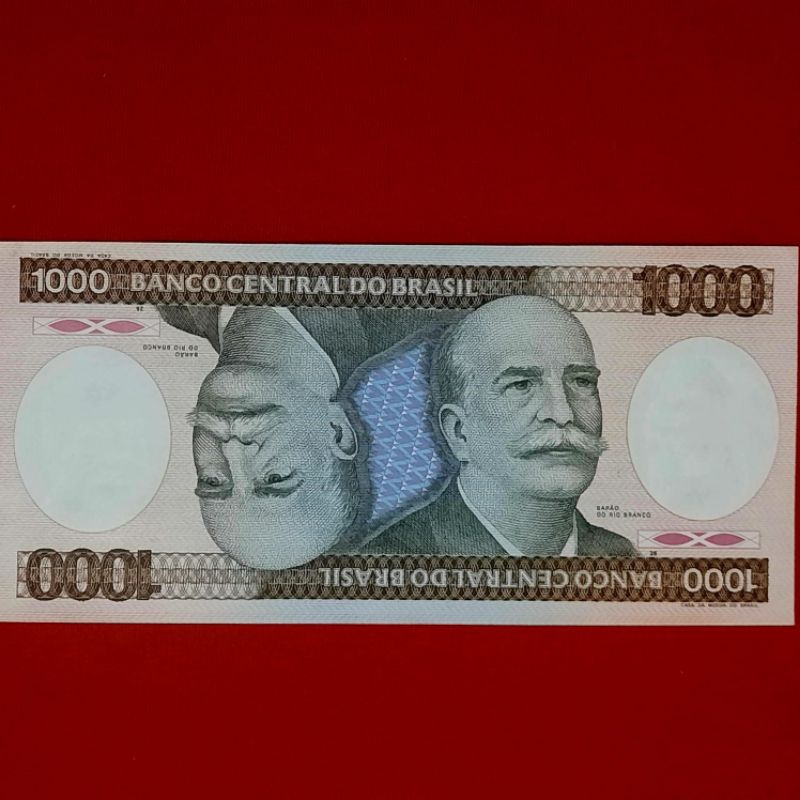 Cédula C165, 1000 Cruzeiros FE. Barão do Rio Branco.