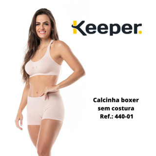 Calcinha boxer boyshort sem costura Keeper 440-01