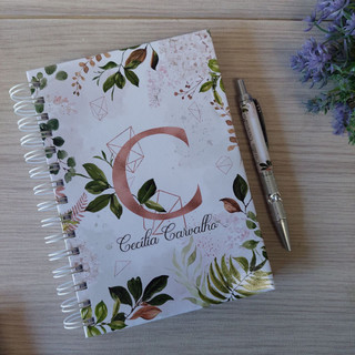 Combo Agenda 2026 com caneta Alfabeto folhas
