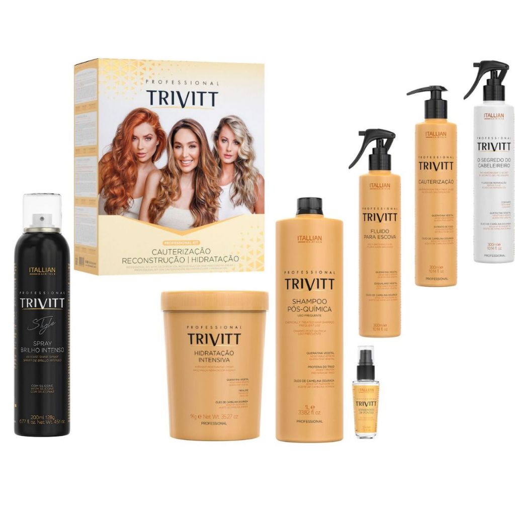 Kit Profissional Cauterização Trivitt Completo 7 Produtos