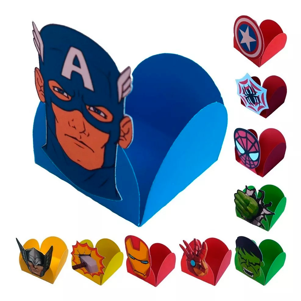 50 Forminhas Vingadores Avengers Super herois Doce Brigadeiro Festa Infantil Doces em Oferta na Shopee