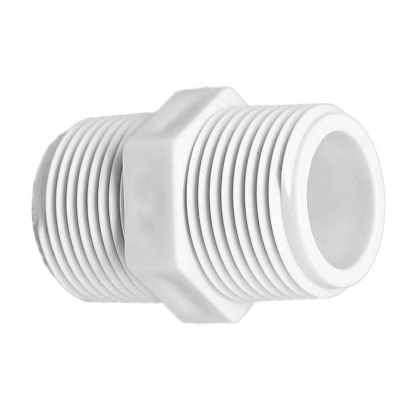 Nípel PVC Roscável 1/2'' (20mm) Branco