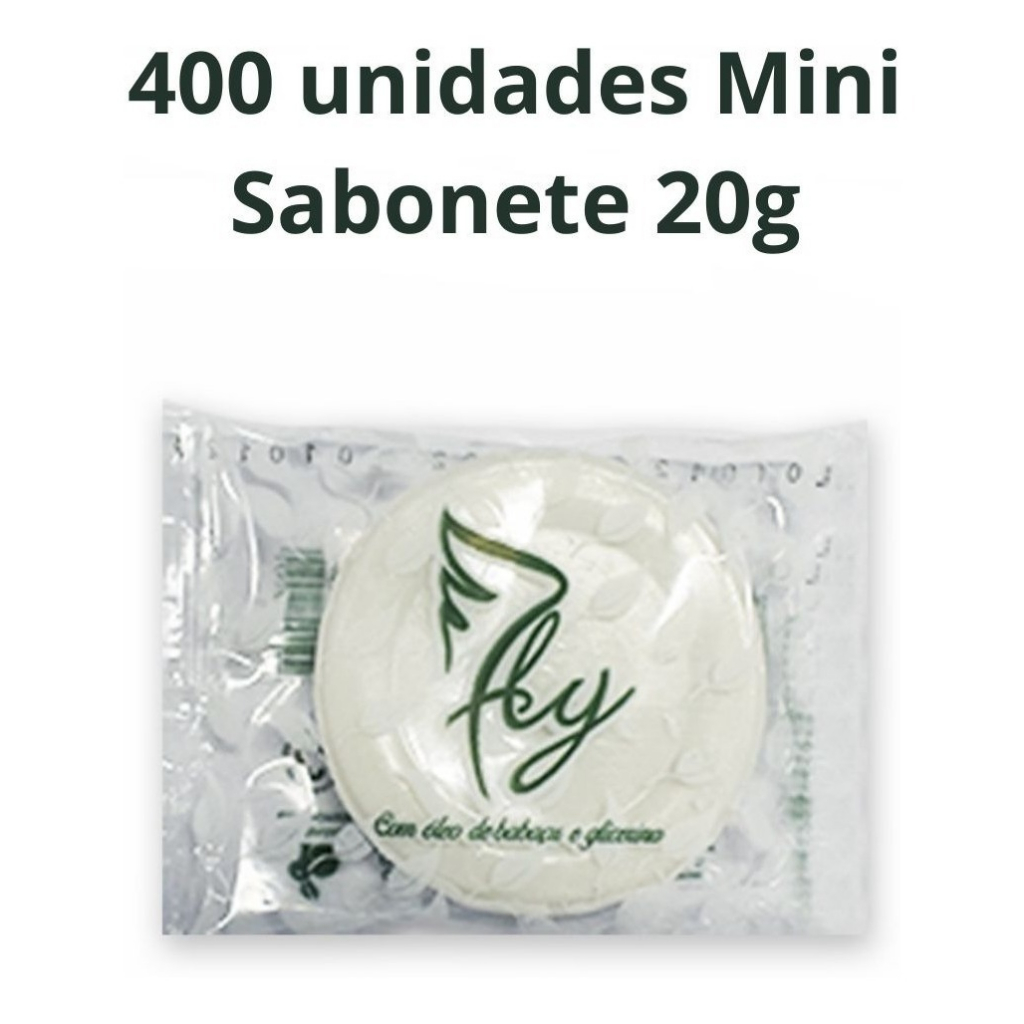 Kit 400 Mini Sabonete 20g Pousada Hotel Motel Airbnb Pousada Barato