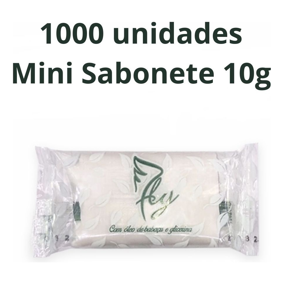 Kit 1000 Mini Sabonete 10g Pousada Hotel Motel Airbnb Pousada Barato