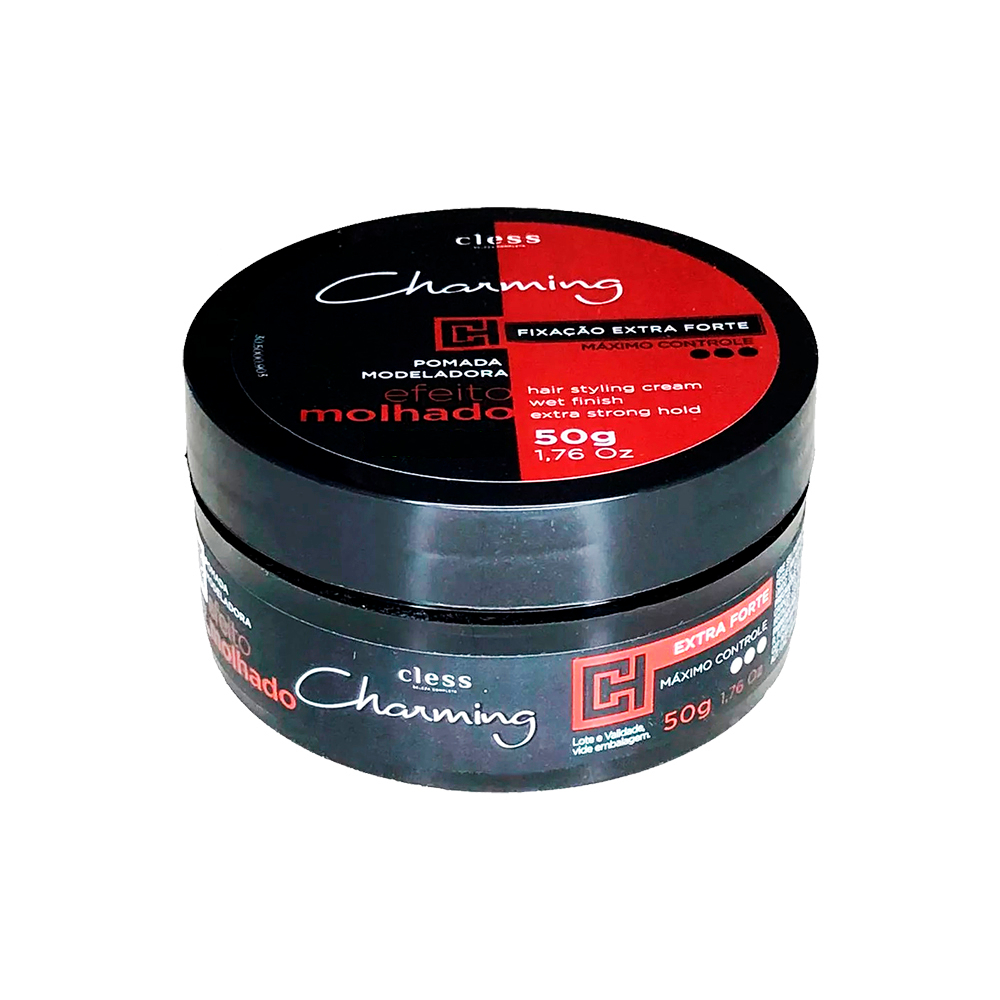 Pomada Modeladora Para Cabelo Extra Forte Cless Charming - 50gr