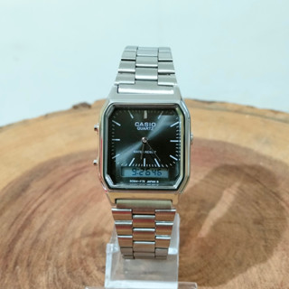 Relógio Cásio Vintage Retrô Unissex AQ-230 Prata