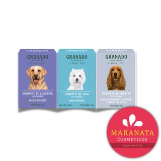 KIT Sabonete Granado Glicerina Para Pet Cachorro gato 90 g MARANATA