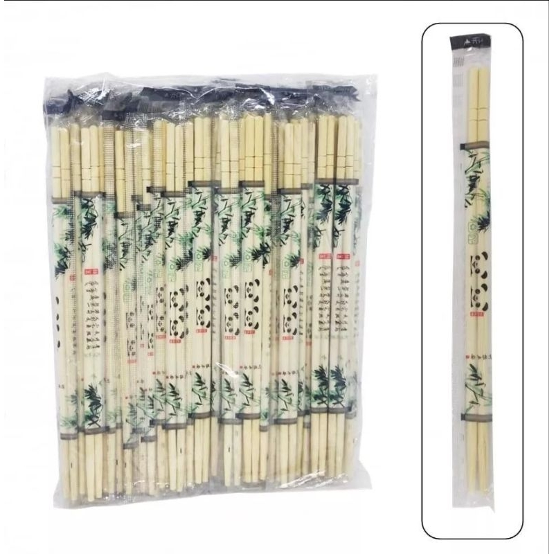 Hashi Bambu redondo descartável
