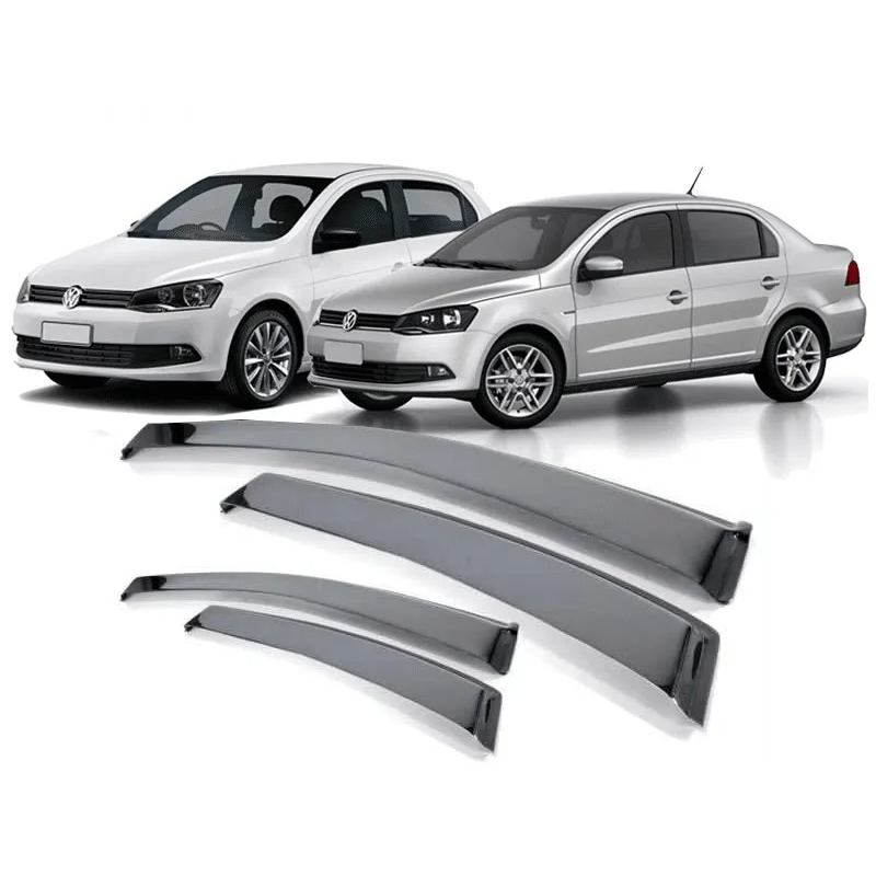 Calha de Chuva Defletor Gol Voyage G5 G6 2008 À 2023 4p Fumê