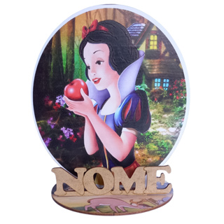 12 Peças Centros Mesa Branca de Neve Maça Personalizado Lembranças Festa em Oferta na Shopee