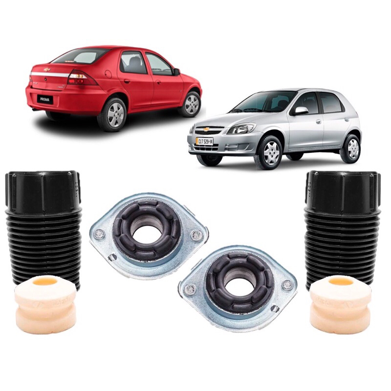 Par de Kit Batente Coxim Coifa Amortecedor Dianteiro Corsa Classic / Wind /Wagon