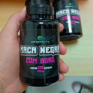Maca Negra com Boro 120 cápsulas 600mg - InfinityLife produto 100% original fabricante - envio imediato para todo Brasil diretamente da fábrica com garantia maca peruana