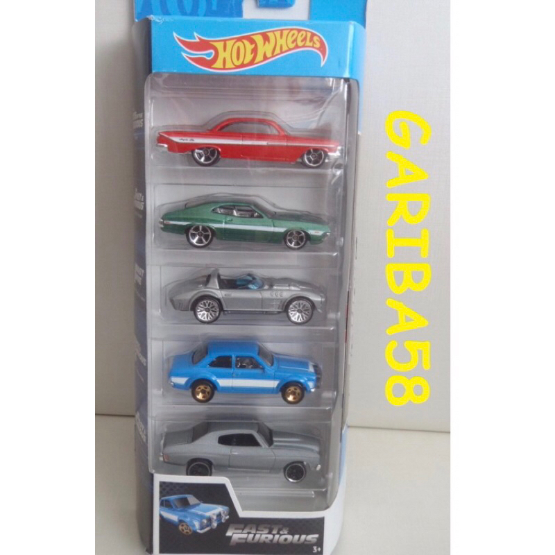 Hot Wheels PACK FAST & FURIOUS Velozes E Furiosos 2019 5-Pack Gariba58