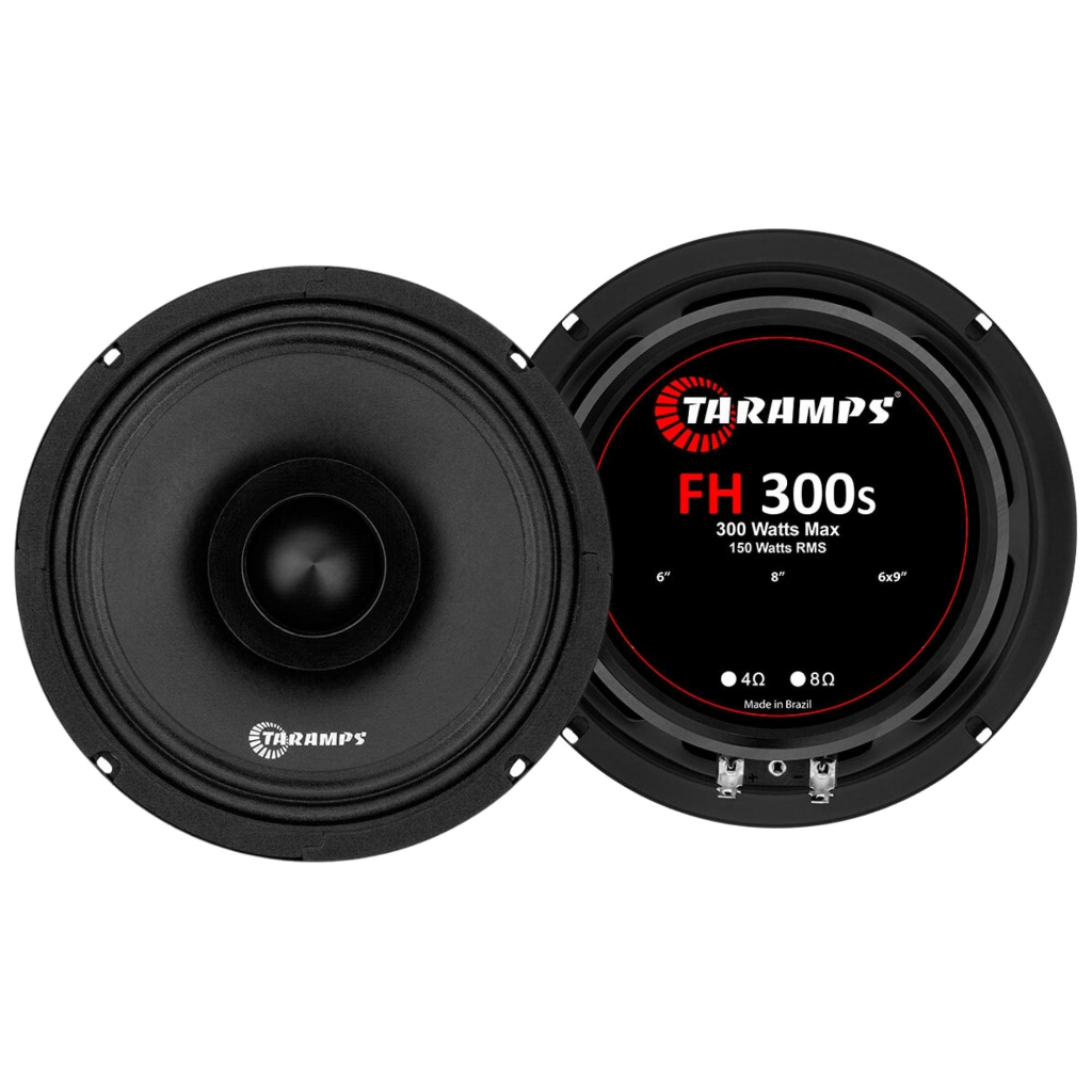 Par De Alto Falante Woofer Taramps FH 300S 06 Polegadas 150W RMS 8 Ohms 7Driver FH300 - Spare Parts and Accessories for Vehicles