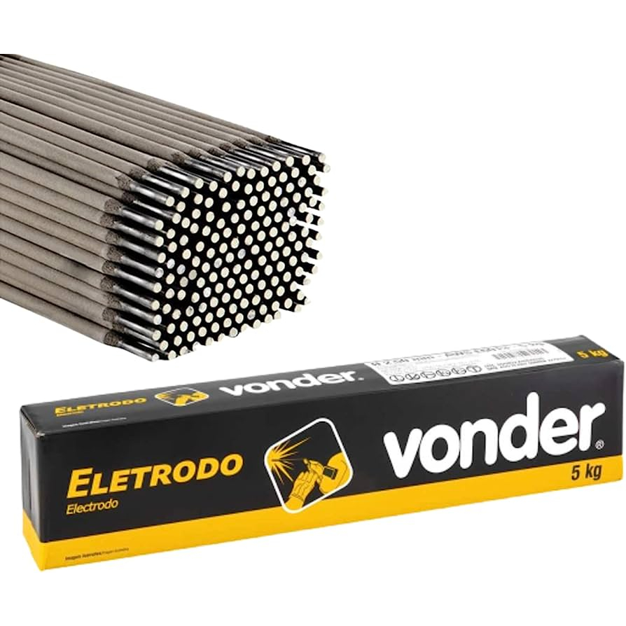 Eletrodo Para Soldador Solda Aço Carbono Serralheiro 5kg Modelo 6013 Profissional - Vonder em Oferta na Shopee
